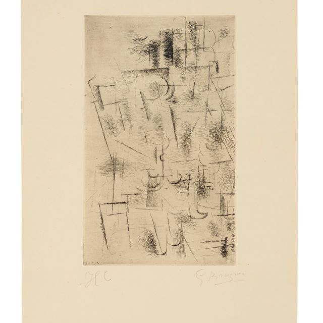 Georges Braque — Композиция (Nature morte aux verres)