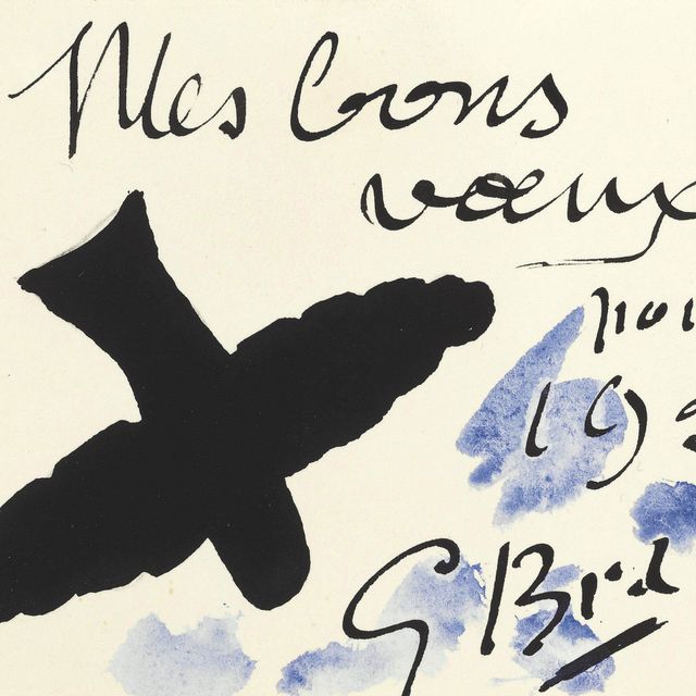 Georges Braque — Меню блюд (В)