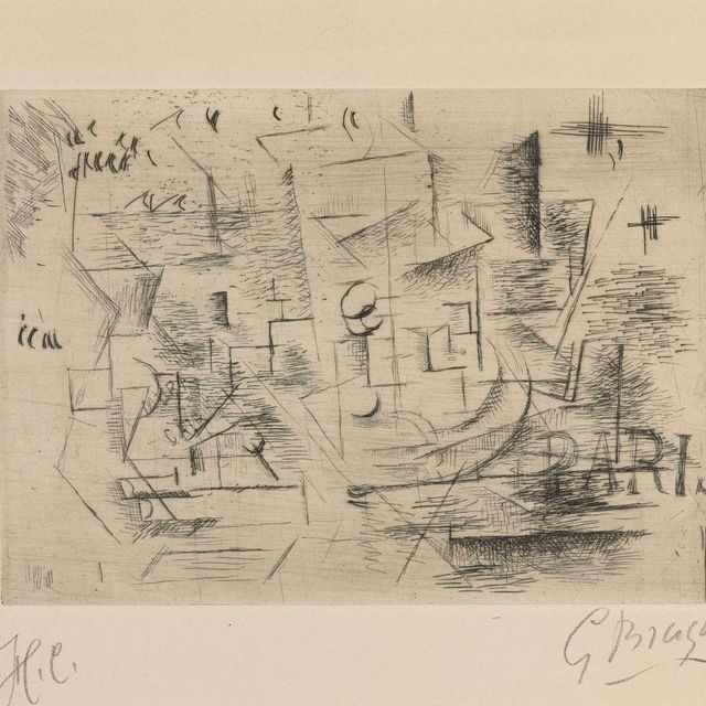 Georges Braque — Париж (Paris 1910 ou Nature morte sur une table)