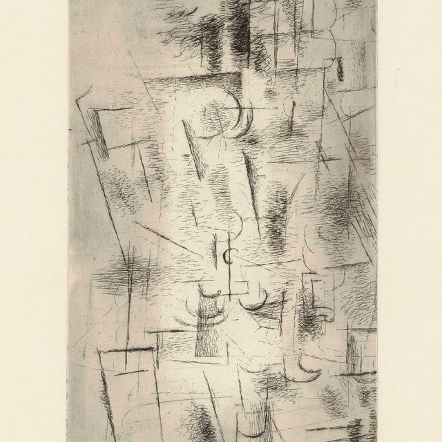 Georges Braque — Композиция (Nature Morte aux Verres)