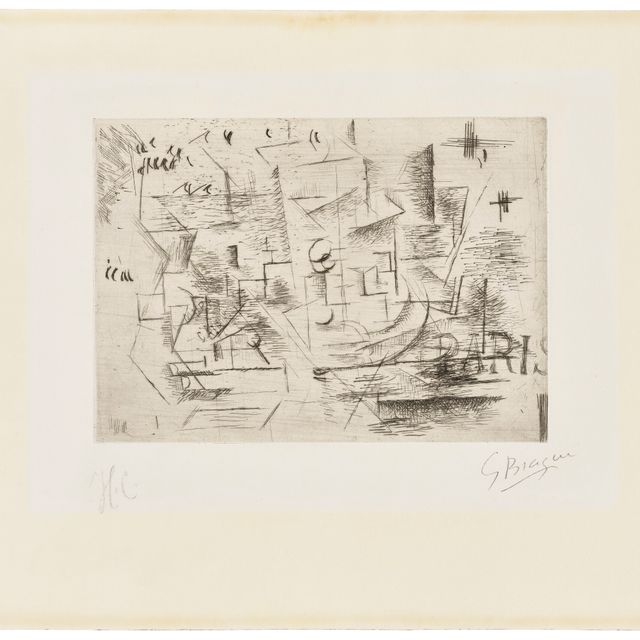 Georges Braque — Париж (Paris 1910 ou Nature morte sur une table)