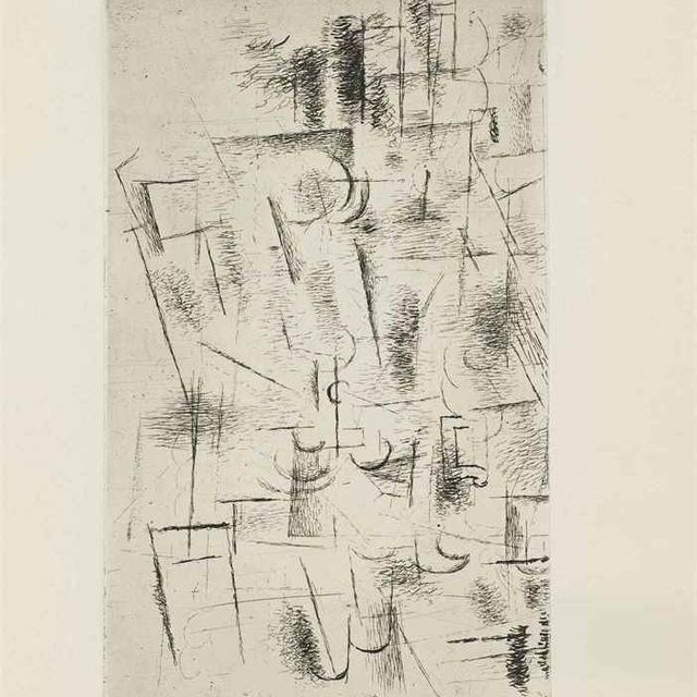 Georges Braque — Композиция (Nature Morte aux Verres) (ст. 11)