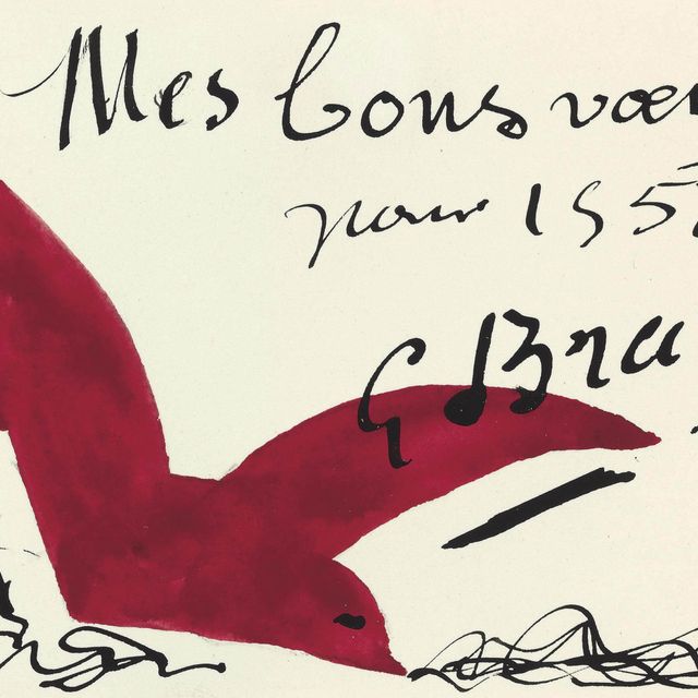 Georges Braque — Меню блюд (А)