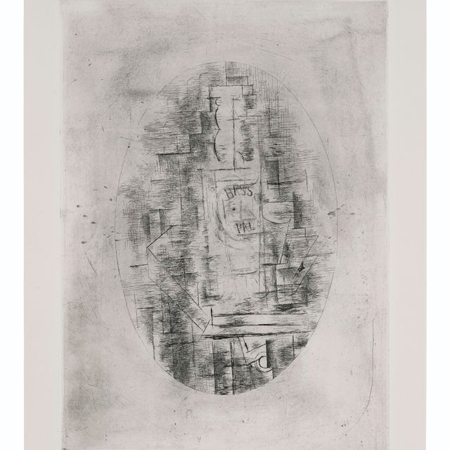 Georges Braque — Приятель (Бутыль для баса и вина за одним столом)