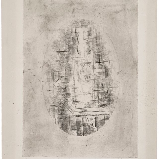Georges Braque — Приятель (Бутыль для баса и вина за одним столом)