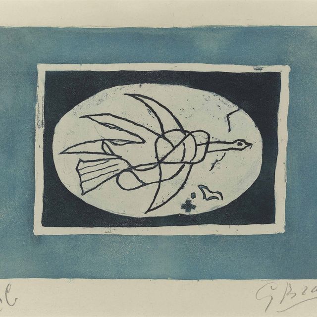 Georges Braque — Синий Уазо (Oiseau IV)