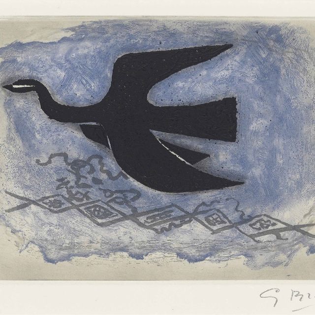 Georges Braque — Черный лес с голубым оттенком (VIII лес)