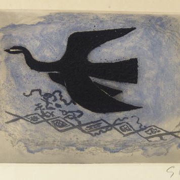 Georges Braque — Черный лес с голубым оттенком (Черный лес VIII) (версия 100)