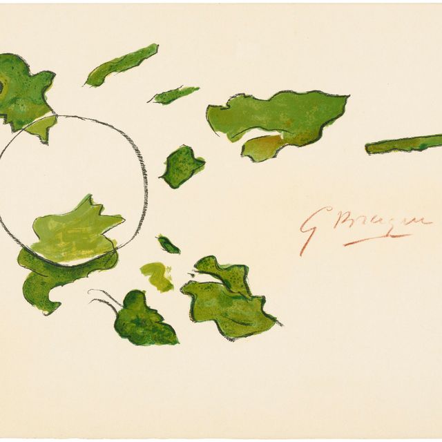 Georges Braque — Одна тарелка от: "Lettera amorosa" Рене Шара.