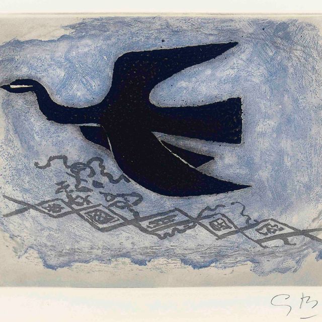 Georges Braque — Черный лес с голубым оттенком (версия 100)