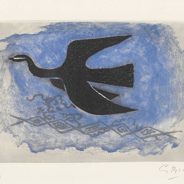 Georges Braque — Черный лес с голубым оттенком (VIII лес)