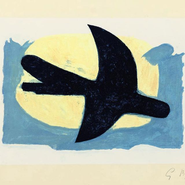 Georges Braque — Изюм синий и желтый (Валье 147)