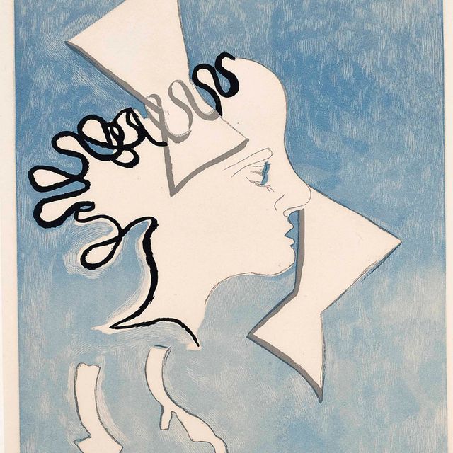 Georges Braque — Профиль женщины, из-за того, что она живет на юге