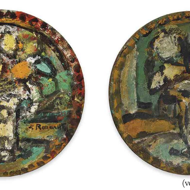Georges Rouault — Ваза с цветами ( спереди ); Букет цветов ( сзади )
