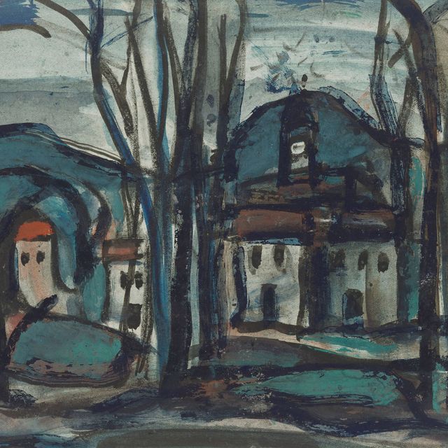 Georges Rouault — Деревня Антре-ле-Арбрес