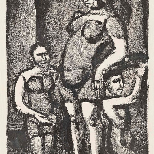 Georges Rouault — Шесть тарелок от Saltimbanques (Шапон/Руо, 319, 322-325)
