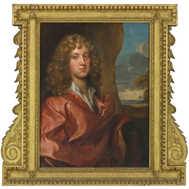 Gérard — Портрет мальчика из семьи Эшли-Купер, в полный рост, в красном плаще и белой рубашке