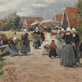 Gérard — Рыночный день в Волендаме, Голландия