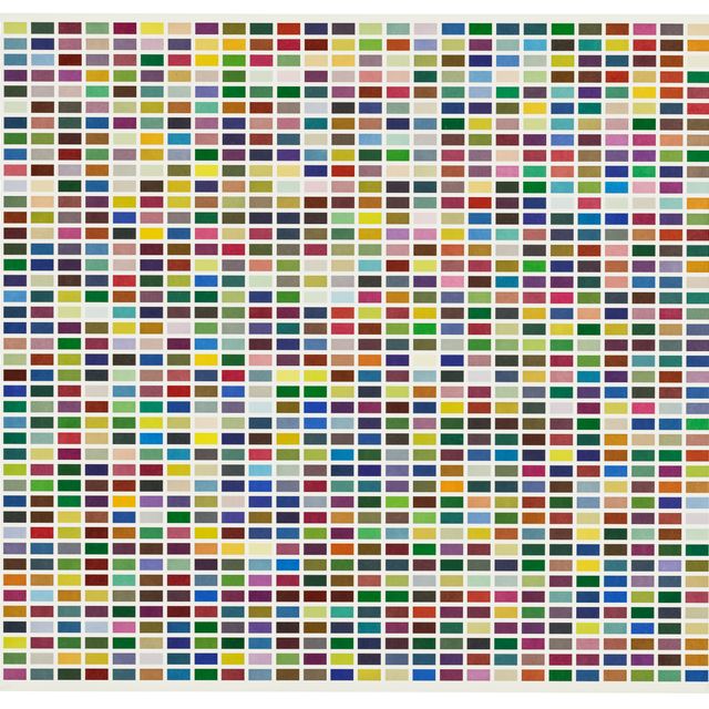 Gerhard Richter — Фарбфельдер. 6 Анорднунген, 1260 Фарбен-ф (Блау-Рот-Гельб).