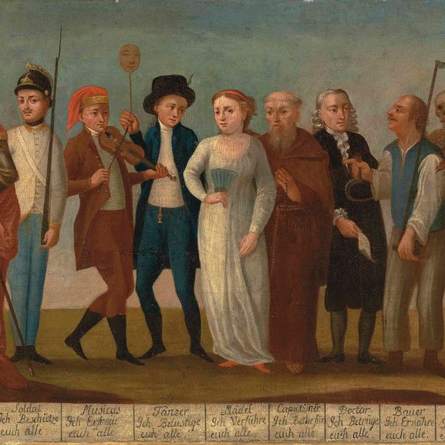 German School — Папа римский, император, солдат, музыкант, смерть и другие фигуры