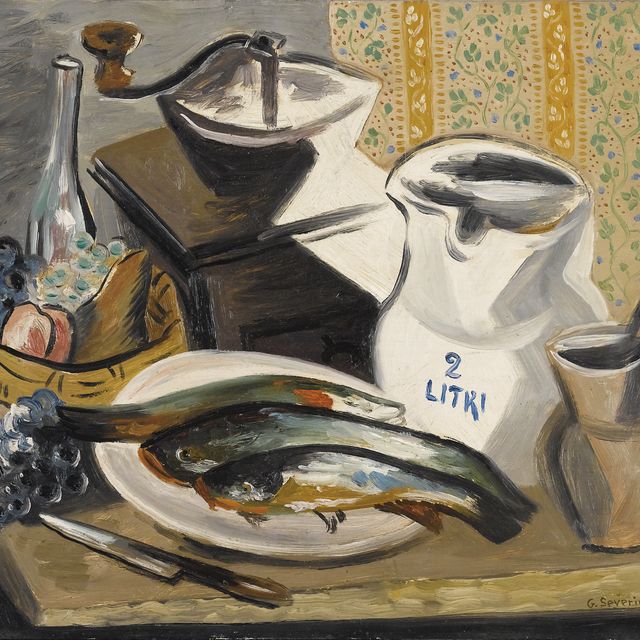 Gino Severini — Природа морта в песках и макинино