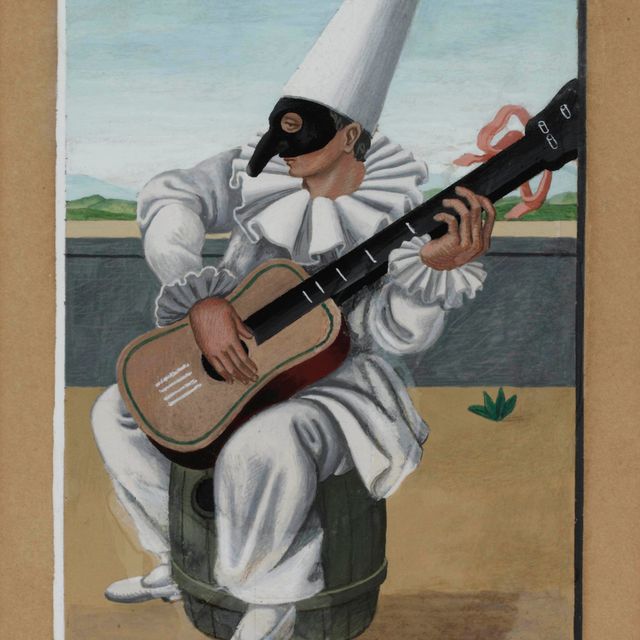 Gino Severini — Пьеро с гитарой
