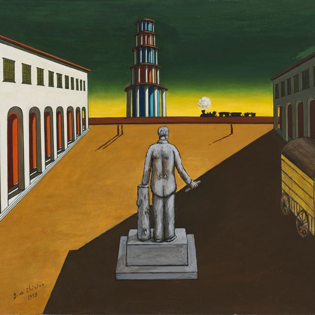 Giorgio de Chirico — Сгомберо на площади Италии