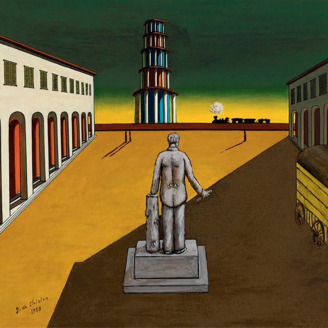 Giorgio de Chirico — Сгомберо на площади Италии