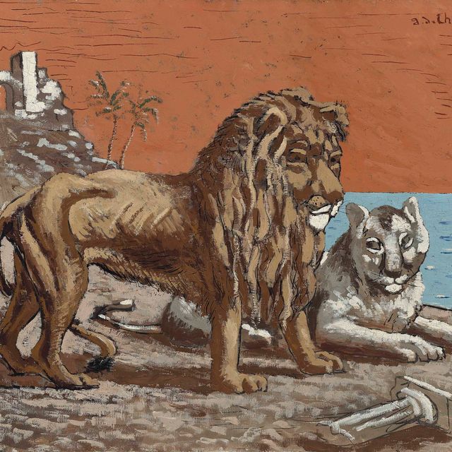 Giorgio de Chirico — Леоне и леонесса в Рива-аль-Маре