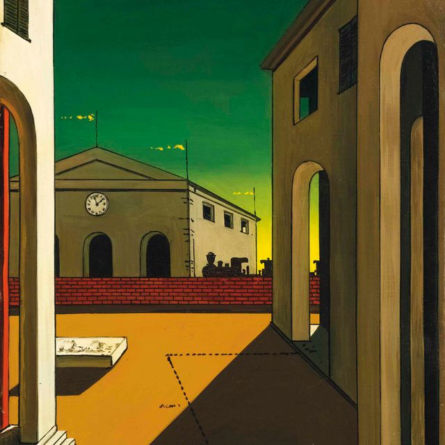 Giorgio de Chirico — Площадь Италии в Пьедисталло вуото