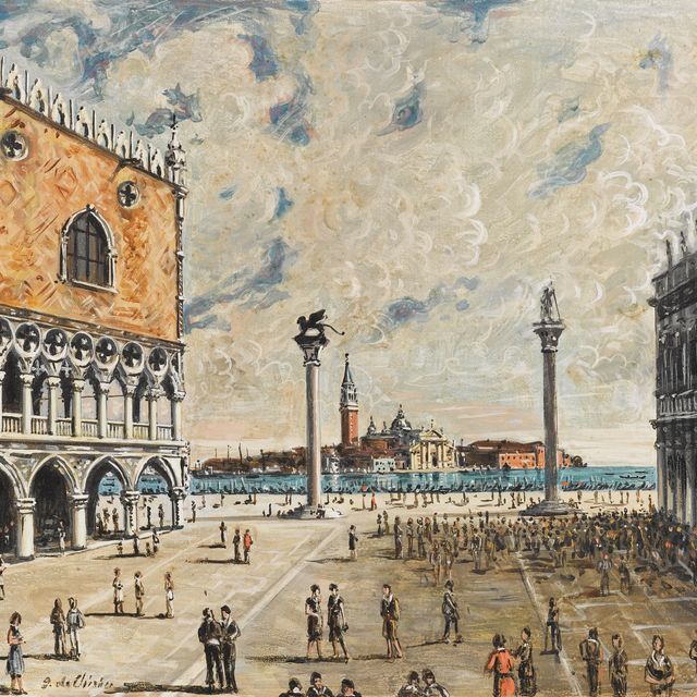 Giorgio de Chirico — Площадь Сан-Марко и изола-ди-Сан-Джорджо
