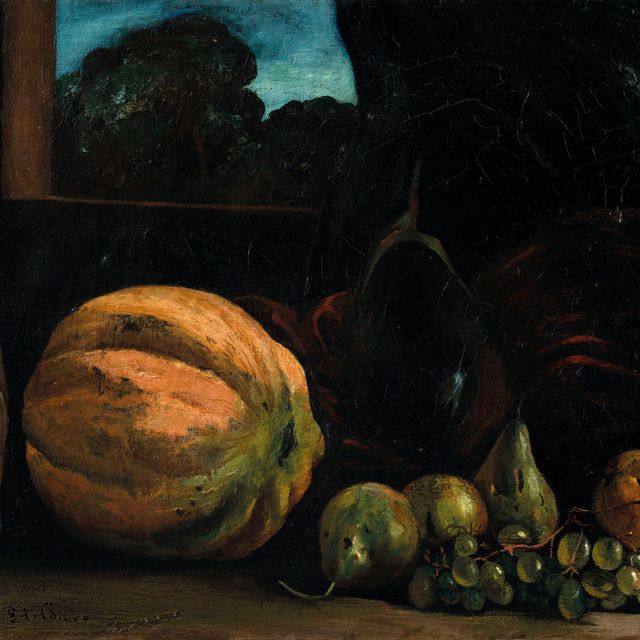 Giorgio de Chirico — Природа морта в Мелоне, ортаджи и фрутта