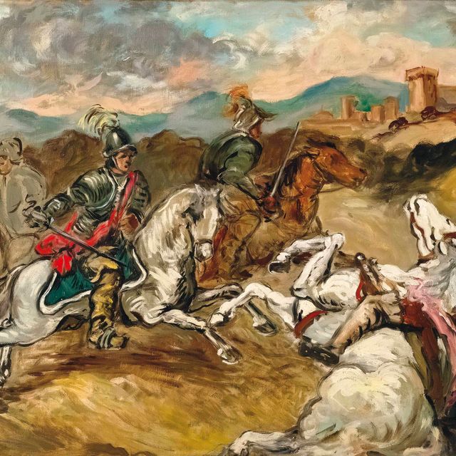 Giorgio de Chirico — Кавальери в Батталье