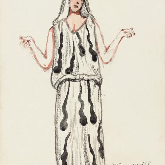 Giorgio de Chirico — Боццетто из оперы "Орфей" ди Глюка: Костюм