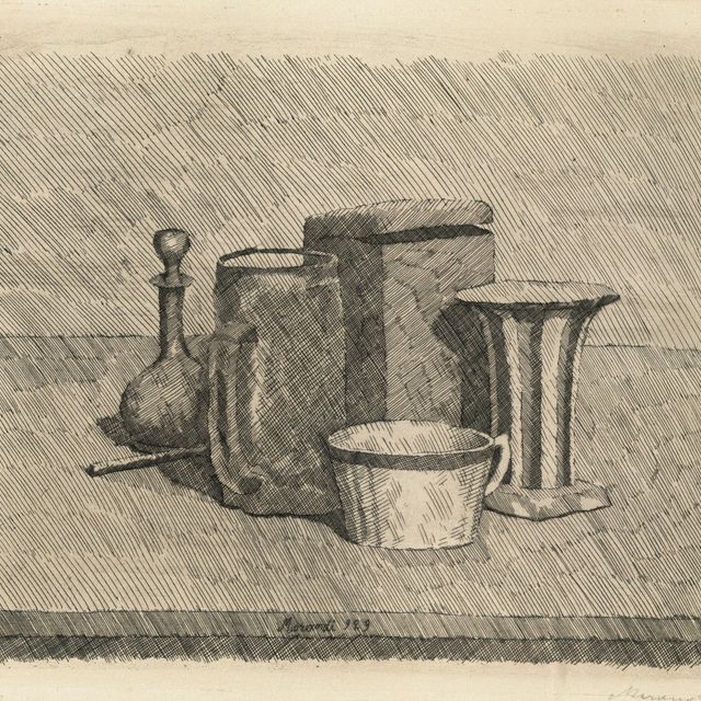 Giorgio Morandi — Природа морта в таззине и караффе