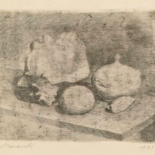Giorgio Morandi — Морская природа с цуккериями, кончилье и фрутто (Виталий, 8)