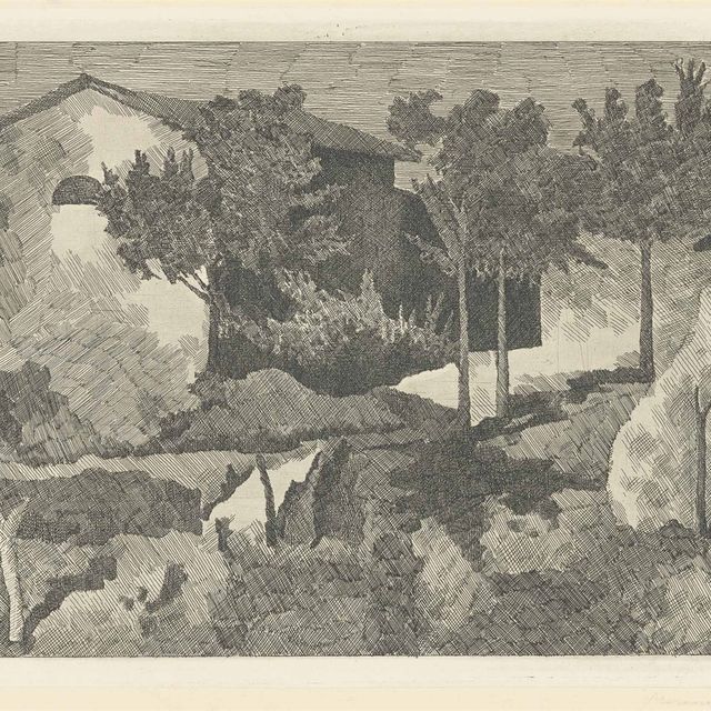 Giorgio Morandi — Пейзаж дель Поджо