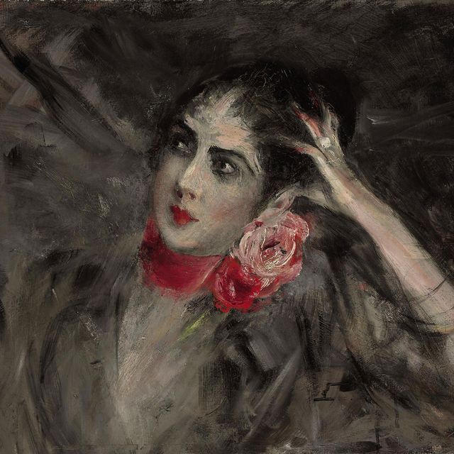 Giovanni Boldini — Княгиня Радзивилл с красной лентой на шее