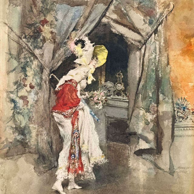 Giovanni Boldini — Элегантная женщина в интерьере