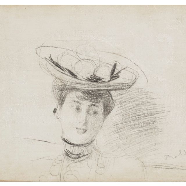 Giovanni Boldini — Голова женщины в шляпе