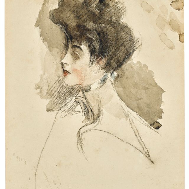 Giovanni Boldini — Голова женщины, смотрящей налево