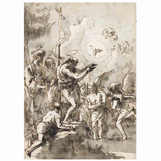 Giovanni Domenico Tiepolo — Крещение Христа
