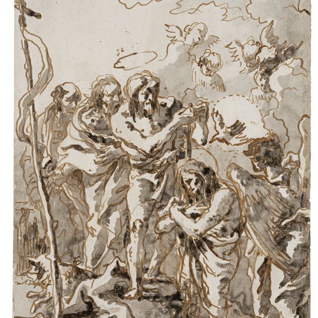 Giovanni Domenico Tiepolo — Крещение Христа