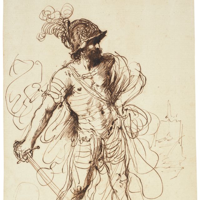 Giovanni Francesco Barbieri — Марс, размахивающий мечом
