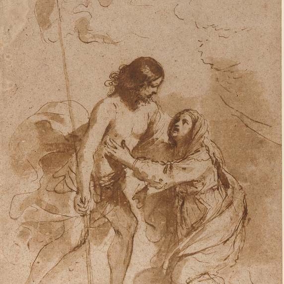 Giovanni Francesco Barbieri — Воскресший Христос, явившийся Пресвятой Деве