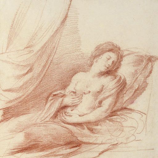Giovanni Francesco Barbieri — Клеопатру укусил аспид