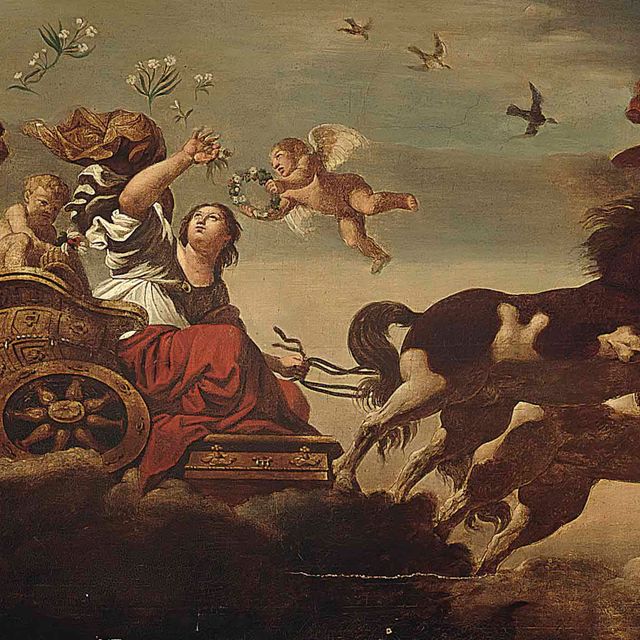 Giovanni Francesco Barbieri — Аполлон в своей колеснице, сопровождаемый Авророй, и Аврора