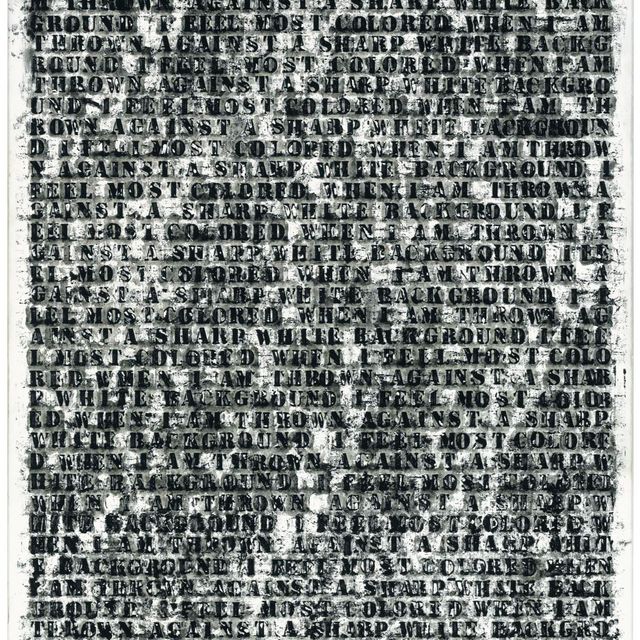 Glenn Ligon — Без названия #1 (Вторая версия)