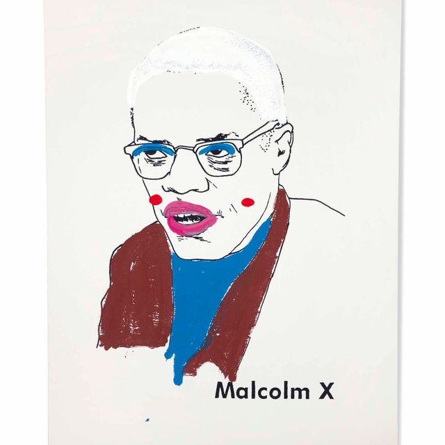 Glenn Ligon — Малкольм Икс (версия 1) #1