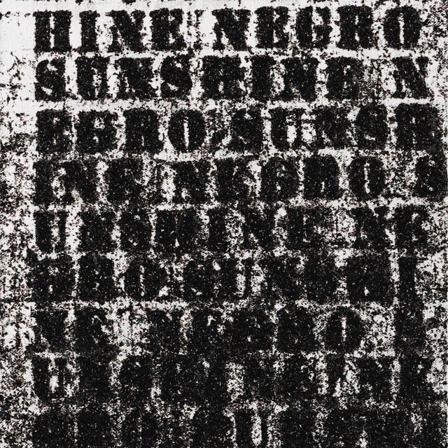 Glenn Ligon — Негритянское солнышко №2
